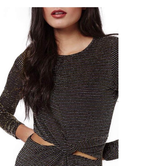 Topshop Cutout Knot Skater Dress Sz4 NWT - Picture 3 of 6